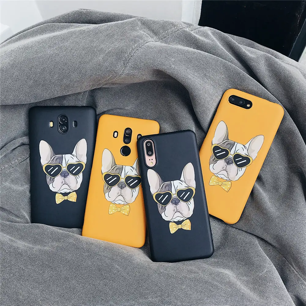 Case For Xiaomi Redmi Note 5 Cute Funny Pug Dog French Bulldog Puppy Phone 6X 8 Silicone Soft Back Covers Capa | Мобильные телефоны