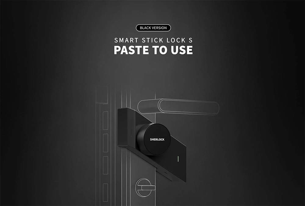 Xiaomi Upgrade Version Sherlock Smart Stick Lock S Safety Protection Bluetooth Wireless Close Lock App Smart Remote Control (1)