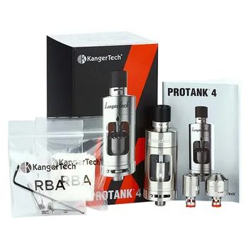 

100% Original Kangertech Protank 4 Evolved Clearomizer 5ml Capacity mouth to Lung Direct lung vaping Dual Airflow Adjustable
