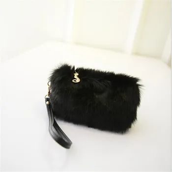 

Elegant Women Wallet Lady Purse Faux Fur Wedding Party Handbag Evening Bag