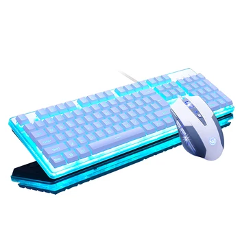 

Fashion LED Backlight Pro Gaming Keyboard Gamer Keyboard + 6 Buttons 2000 DPI Pro Gaming Mouse for Desktop Laptop Gamer