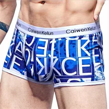Caiwen Kelun трусы мужские s нижнее белье мужские боксеры шорты мужские хлопковые Брендовые мужские боксеры с принтом размера плюс боксеры M~ XXXL