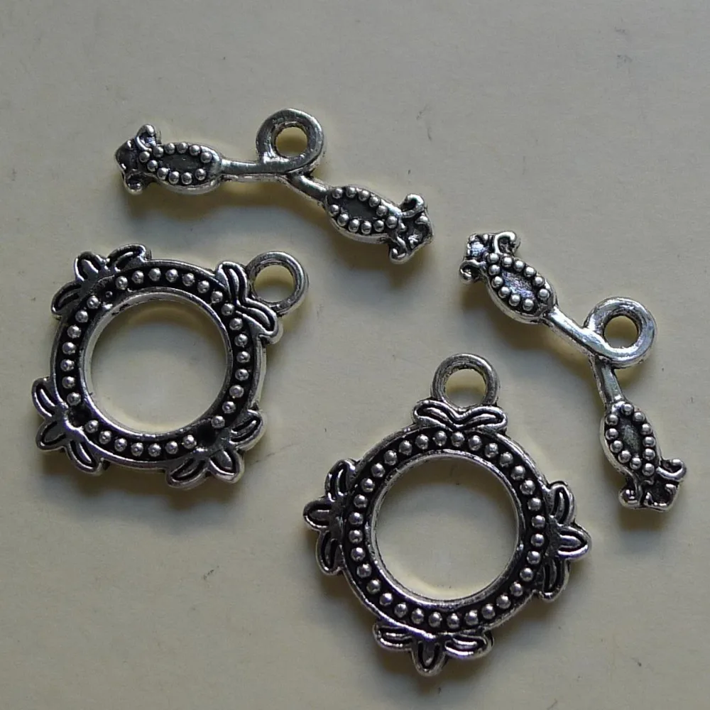 Free shipping Ot Buckle Ball Bearing S Silver Spacer Loose Jewelry Accessories Ring 18X20mm