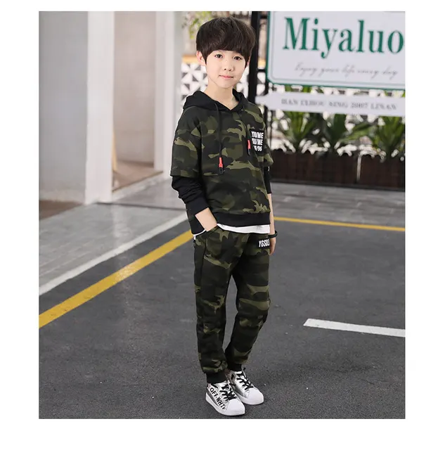 Chandal de camuflaje para nino conjunto de dos piezas para volver a la escuela ropa de Boutique para adolescentes Otono e Invierno AliExpress