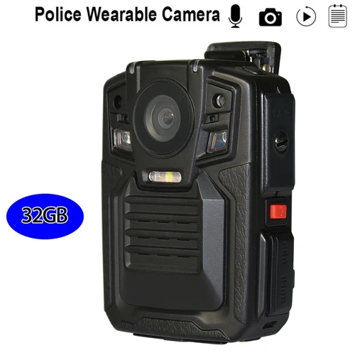 

Portable 2.0" HD Ambarella A7L50 Body Worn Camera Police Force Pocket Video Recorder 32GB 1296P Night Vision