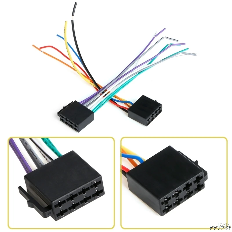 ootdty universal female iso wiring harness car radio adaptor Stereo Wiring Harness Adapters ootdty universal female iso wiring harness car radio adaptor connector wire plug kit car accessories