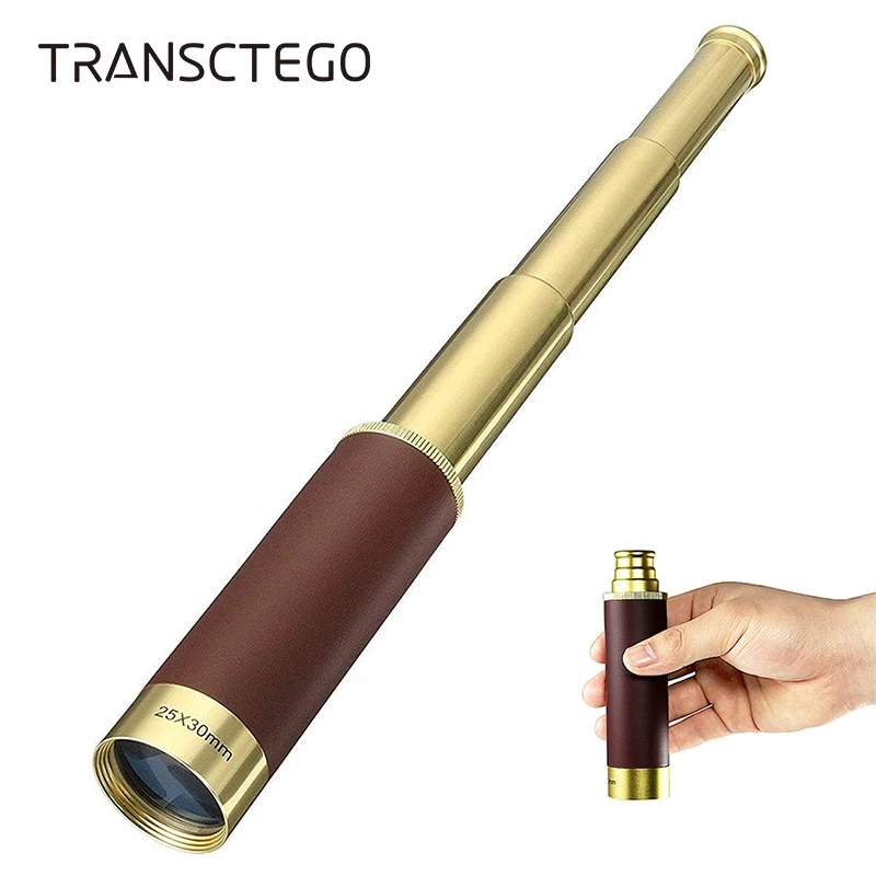 25x30 монокулярный телескоп Spyglass инструменты высокомощный зеркальный Ретро