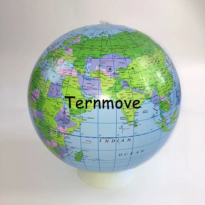 

30cm inflatable Earth Globe Earth World Teacher BeachBall Geography In English Cute Toy World Map Educational Toys