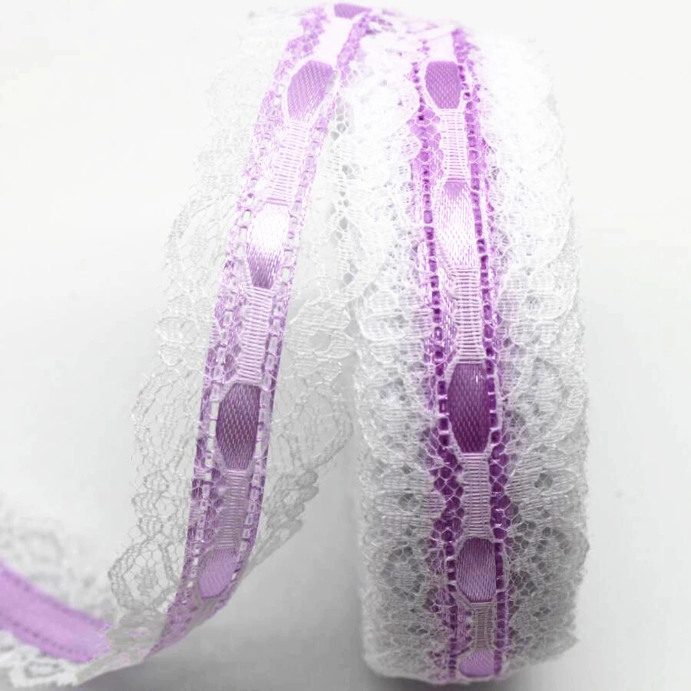 30MM 5 Yards 10 Yards 20 White Lace Ribbons DIY Handmade Material Headdress Hair Bows Christmas wedding Decoration Satin ribbon decoration ribbon supplies