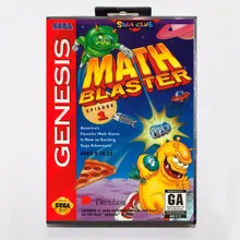 Math Blasters Episode 1 игровой картридж 16 бит MD игровая карта с розничной коробкой для sega Mega Drive для Genesis