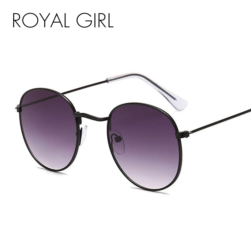 

Royal Girl 2019 New Retro Round Sunglasses Women Brand Designer Sun Glasses For Women Alloy Small female oculos de sol ss115