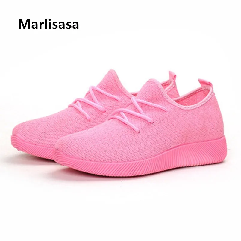 

Marlisasa Women Cute Pink Breathable Lace Up Flat Platform Shoes Lady Casual Purple Shoes Black Shoes Vrouwenschoenen F5098