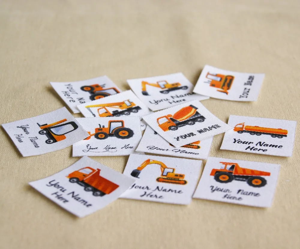 

96 pieces Custom logo labels / brand labels, personalized name tags for children, iron on,Custom Clothing Labels,Name Tags