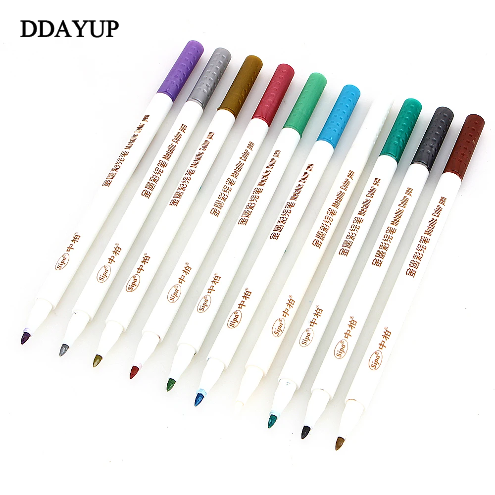 

Oil-Based Metallic Marker Pen For Drawing Photo Graffiti DIY Album Color Marker Paint Pen Stationery Office Supplies