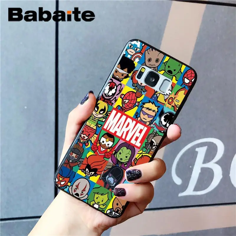 Babaite Marvel Мстители Jorker Dead Pool DIY печать рисунок чехол для телефона для samsung Galaxy S4 S5 S6 S7 S8 S9 S9 plus