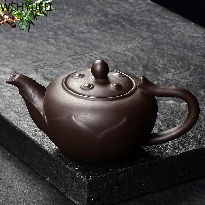 

Raw ore boutique purple sand teapot 280cc Kung Fu tea set Xi Shi pot creative home decoration home Pu'er tea teapot