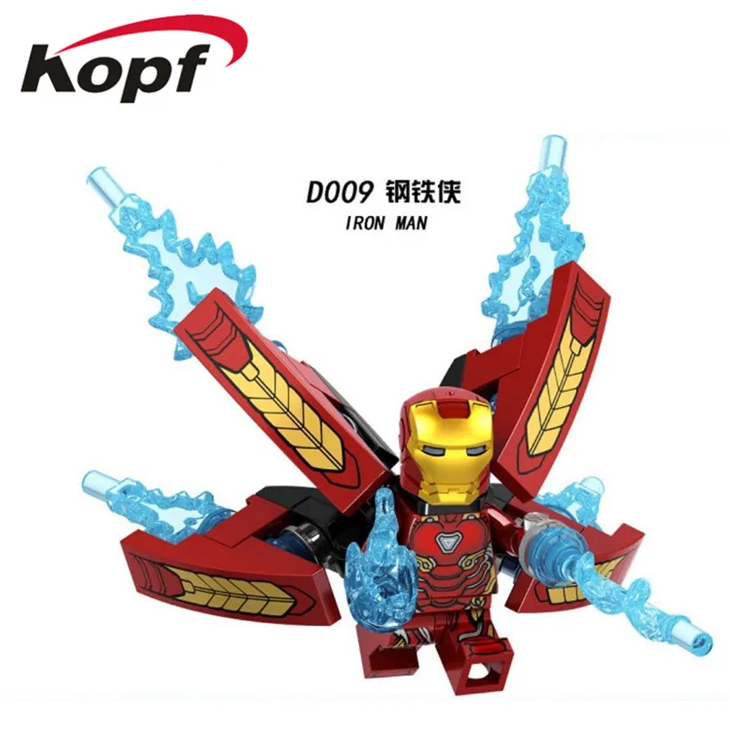 

Building Blocks Single Sale Custom Armored Iron Man Suit Ironman Mark 39 Dolls Super Heroes Bricks Action Toys for children D009