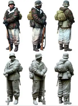 1/35 фигурки из смолы немецкий Солдат Второй мировой войны 1 шт. модельные наборы