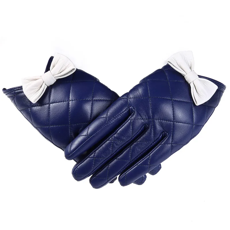 Женские кожаные перчатки Gours, черные перчатки из натуральной козьей кожи, с возможностью работы с сенсорным экраном, GSL009, зима