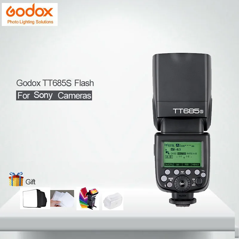 

Godox TT685S Camera Flash Thinklite TTL HSS GN60 1/8000S For Sony DSLR Cameras a77II a7RII a7R a58 a99 ILCE6000L