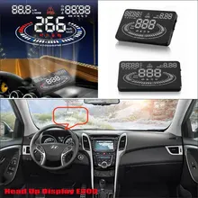 Автомобильный дисплей HUD Head Up для hyundai Elantra/Santa FE/Sonata-безопасный экранный проектор отражающее лобовое стекло