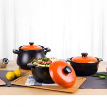 Кастрюля высокая температура Здоровья Суп керамическая кастрюля суп котелок для тушения горшок открытый огонь дома газовый суп горшок