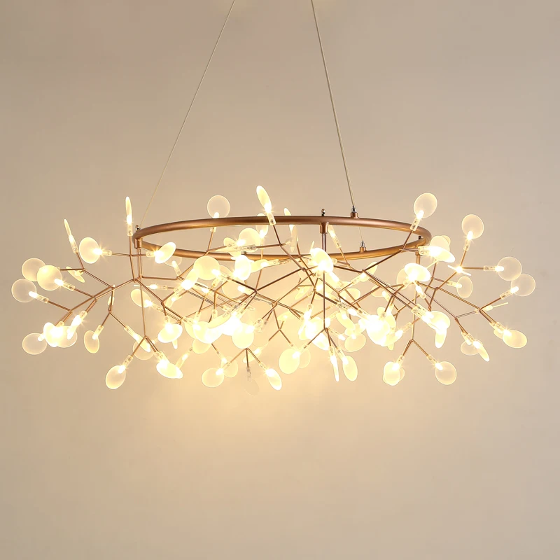 

Creative Post modern Round Dia.105cm LED Chandelier Light 135pcs firefly Tree branch technique of conductive layer free shipping