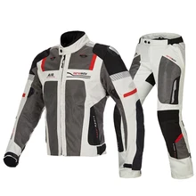 2016 New Summer MOTOBOY Mesh Motorcycle Racing Suits Men’s Jacket And Pants Riding Clothes Suit And CE Protectors