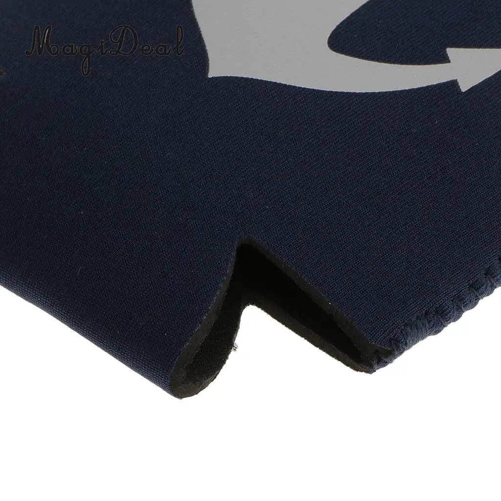 2 Pair Captain First Mate Anchor Beer Soda Can Cooler Insulation Neoprene Sleeve Holder Wedding Favor