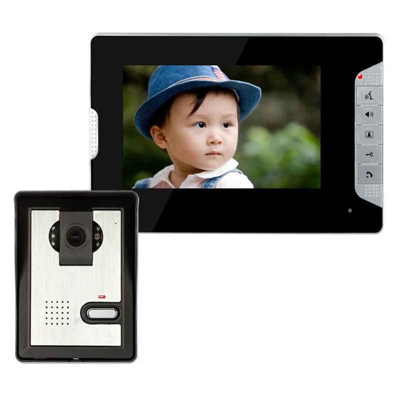 7 Inch Home Security Video Door Phone Doorbell Intercom System with 1 Camera + Monitor Night Vision | Безопасность и защита