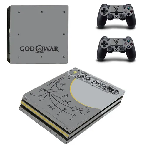 God of War PS4 Pro стикер кожи для sony PS4 Pro playstation 4 и 2 обложки контроллера - Цвет: YSP4P-2026