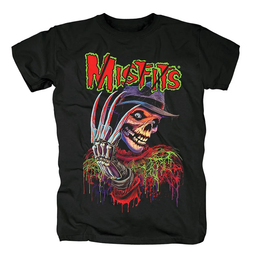 20 дизайнов, винтажный бренд Misfits Rock для мужчин и женщин, рубашка в стиле панк, Череп, кость, Hardrock, тяжелый металл, хлопок, скейтборд, camiseta, футболка - Цвет: 16