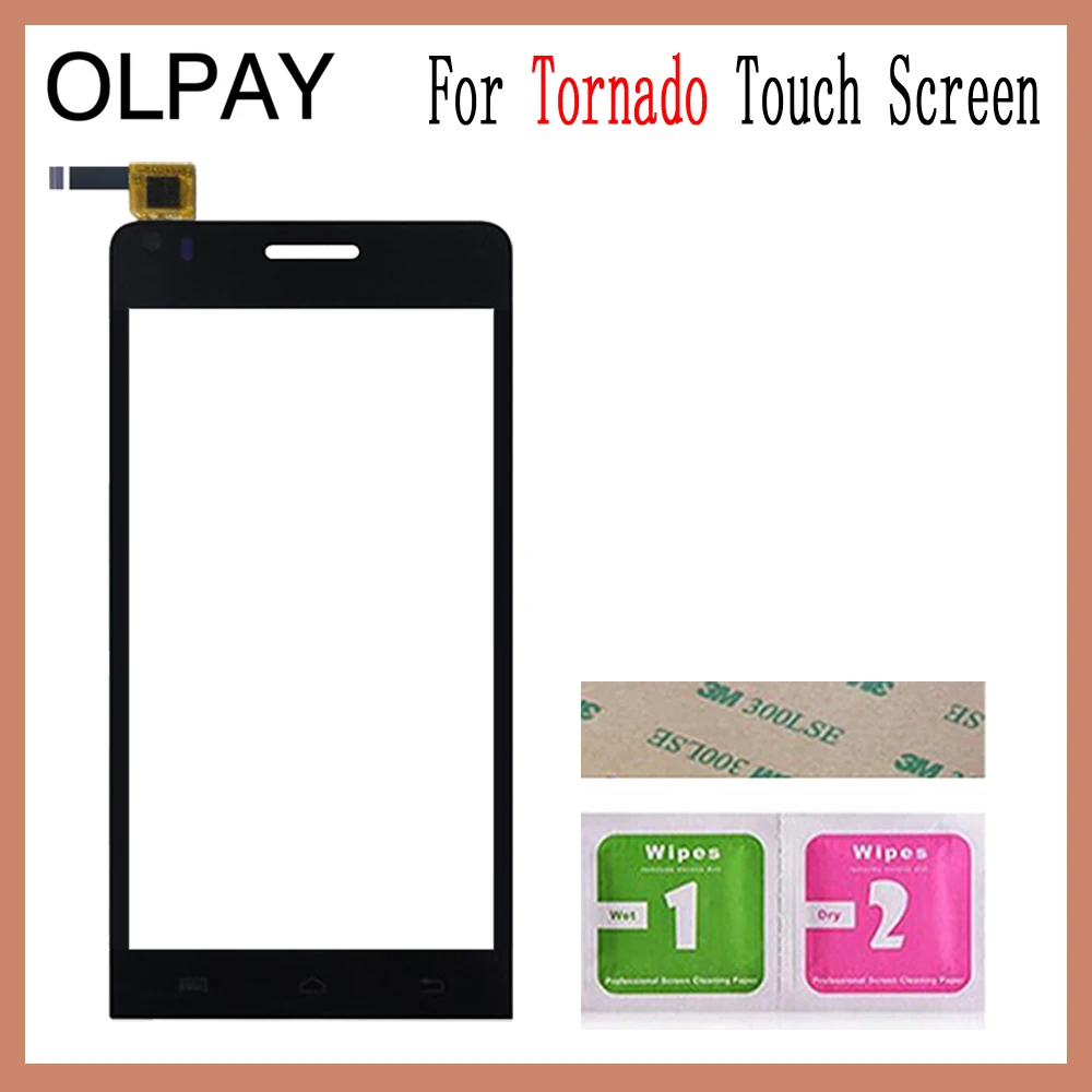 OLPAY 4,5 ''сенсорная панель для Explay Tornado сенсорный экран стекло дигитайзер панель объектив сенсор стекло Бесплатный клей и салфетки