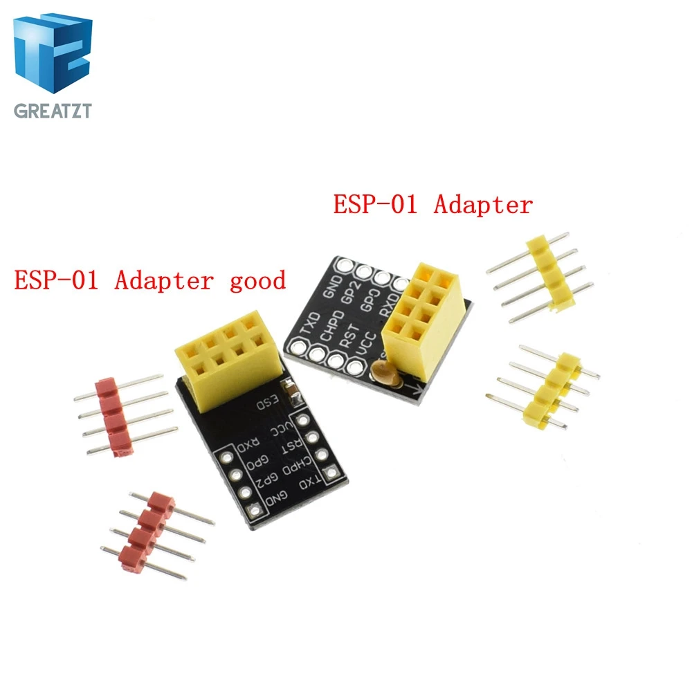 

GREATZT ESP-01 Esp8266 ESP-01S Model Of The ESP8266 Serial Breadboard Adapter To WiFi Transceiver Module Breakout UART Module