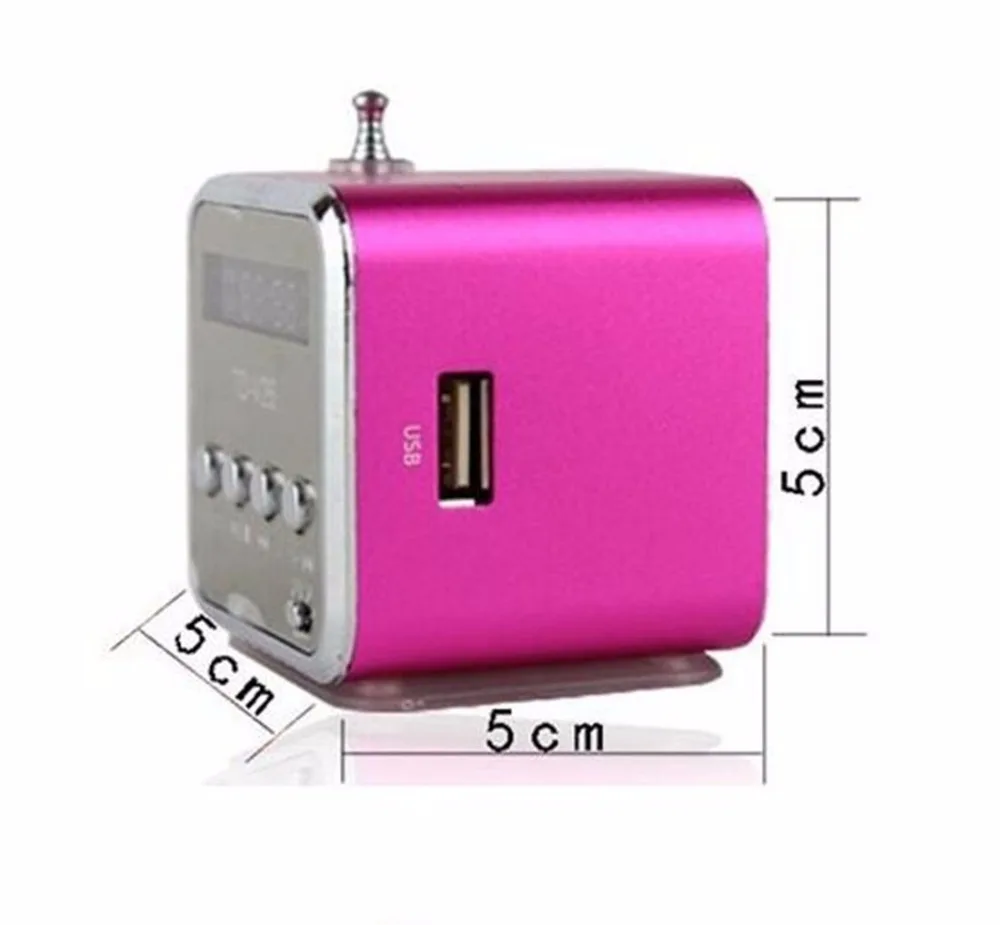 TD-V26 мини-динамик портативный Micro SD/tf музыкальный проигрыватель Поддержка цифрового ЖК-звука FM радио стерео громкий динамик для ПК ноутбука MP3