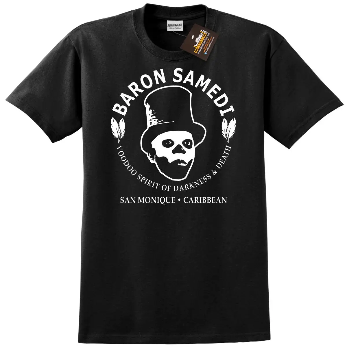 Baron Samedi Voodoo T-Shirt-Live and Let Die Inspired James Bond Film Tee Новая летняя Мужская модная футболка