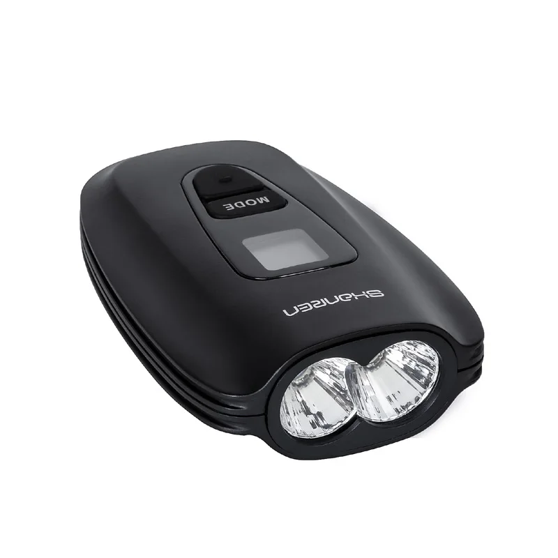 Best Shanren Waterproof USB Rechargeable 2400MAH Bicycle Headlight XM-L2 2LED 800LM Front Bike Light With OLED Screen 2