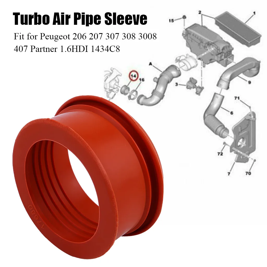 Отличная производительность турбо воздушный Трубная Соединительная муфта из прямая Aftermarket Запчасти для авто для peugeot 206 207 307 308 3008 407 партнер 8Z