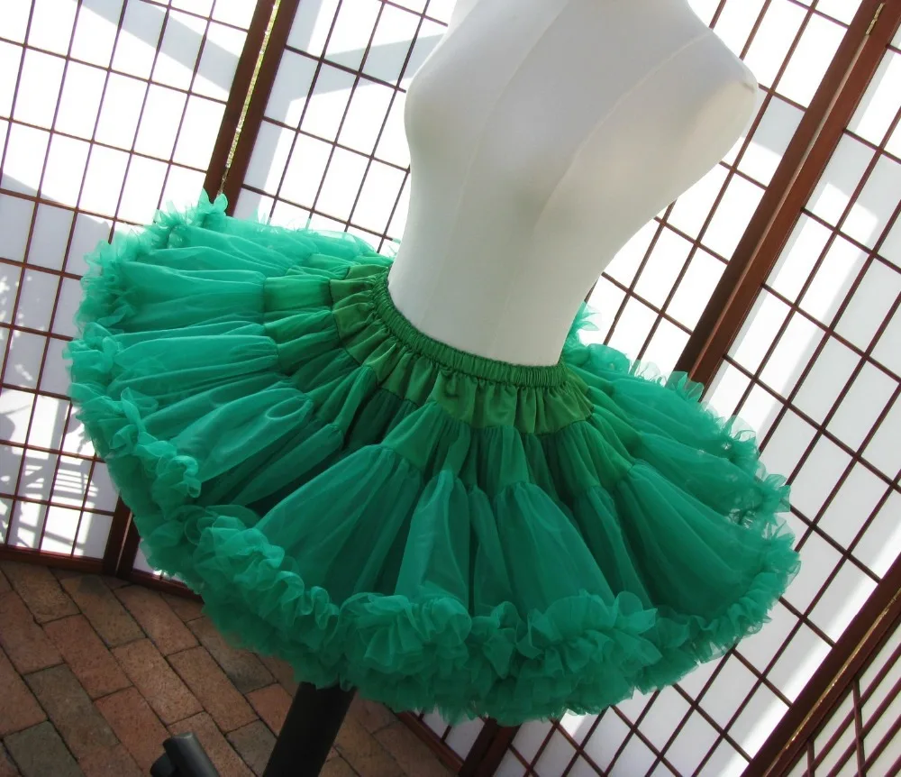 

green colors Baby girls fluffy chiffon tutu pettiskirt Girls princess skirt Ballet dance tutu skirt