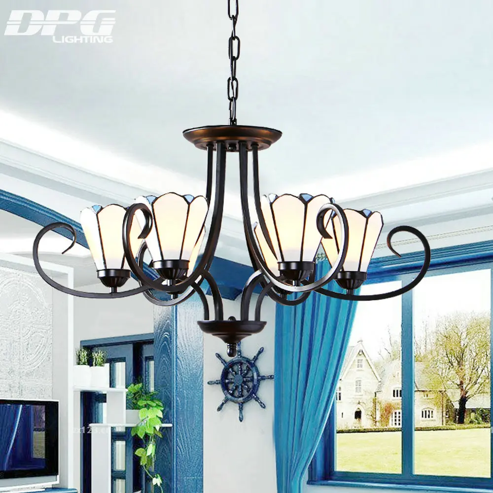 Chandeliers Lighting Tiffany Style Antique Lamp Sconces Lamparas Chandeliers lighting tiffany style antique lamp sconces lamparas light blue white glass for bedroom living room ceiling fixtures-in Chandeliers from Lights ... - Chandeliers Lighting Tiffany Style Antique Lamp Sconces Lamparas