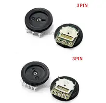 10PCS Double Gear tuning potentiometer 50K B503 16*2MM B102/103/203/503 1K/10K/20K/50K Duplex single dual Dial Potentiometer