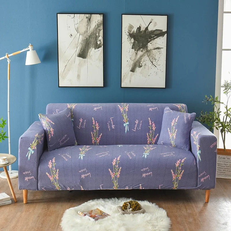 Набор для дивана, мебель для гостиной, 1 шт., универсальный чехол для дивана, чехлы для дивана с зелеными звездами, Защитные чехлы для дивана с защитой от грязи - Цвет: Antique Fuchsia
