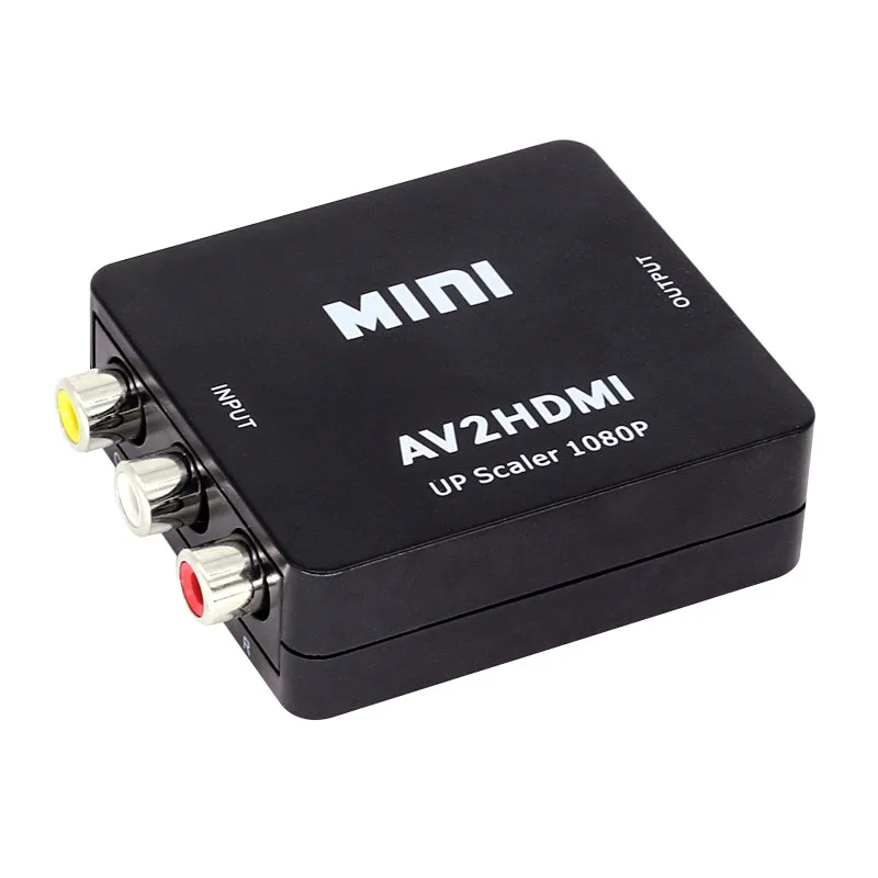 Мини AV к HDMI видео конвертер AV2HDMI RCA аудио CVBS чтобы адаптер для HD ТВ PS3 PS4 ПК DVD Xbox