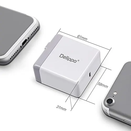 Delippo 65 Вт USB-C type-C PD3.0 настенное зарядное устройство Блок питания адаптер для ноутбука зарядное устройство для hp Elite X2, samsung Tabpro s XIAOMI, Google