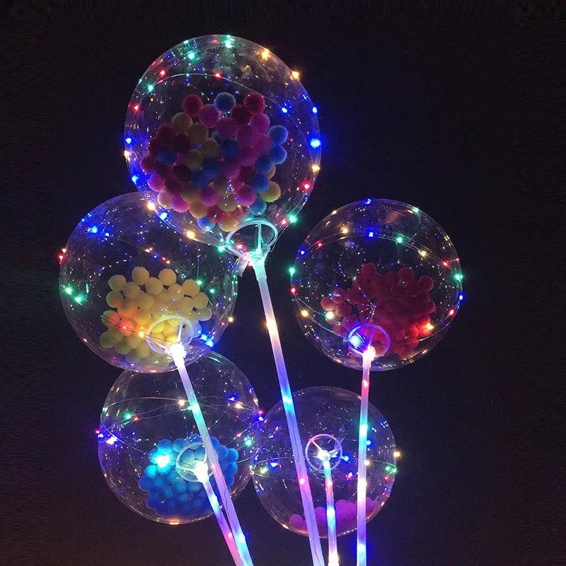 

Bobo Balloon Luminous Balloons Globos Heart Confetti Wedding Decoration Supplies