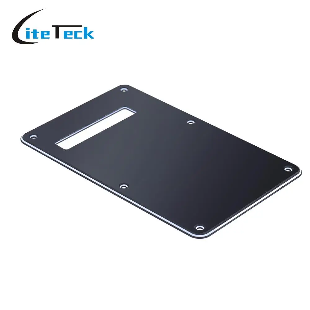 

High Quality Pickguard Tremolo Cavity Cover Backplate Back Plate 3Ply for Modern Style Electric Guitar Black
