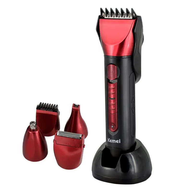 

Kemei KM-8058 Men's Rechargeable Hair Clipper Shaver Breast Shaving Eyebrow Shaving Knife Set