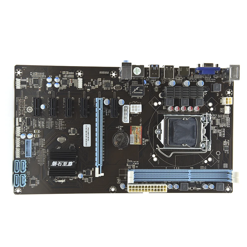 

PANSHI H81-BTC new mining board mainboard board 6 graphics card slot Gigabit Ethernet all solid capacitors
