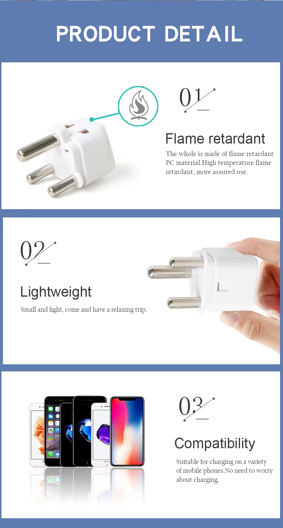 South African Conversion Plug Travel in Nepal Sri Lanka India Universal UKUSEUAU to Large South Africa Plug Outlet Adapter (9)