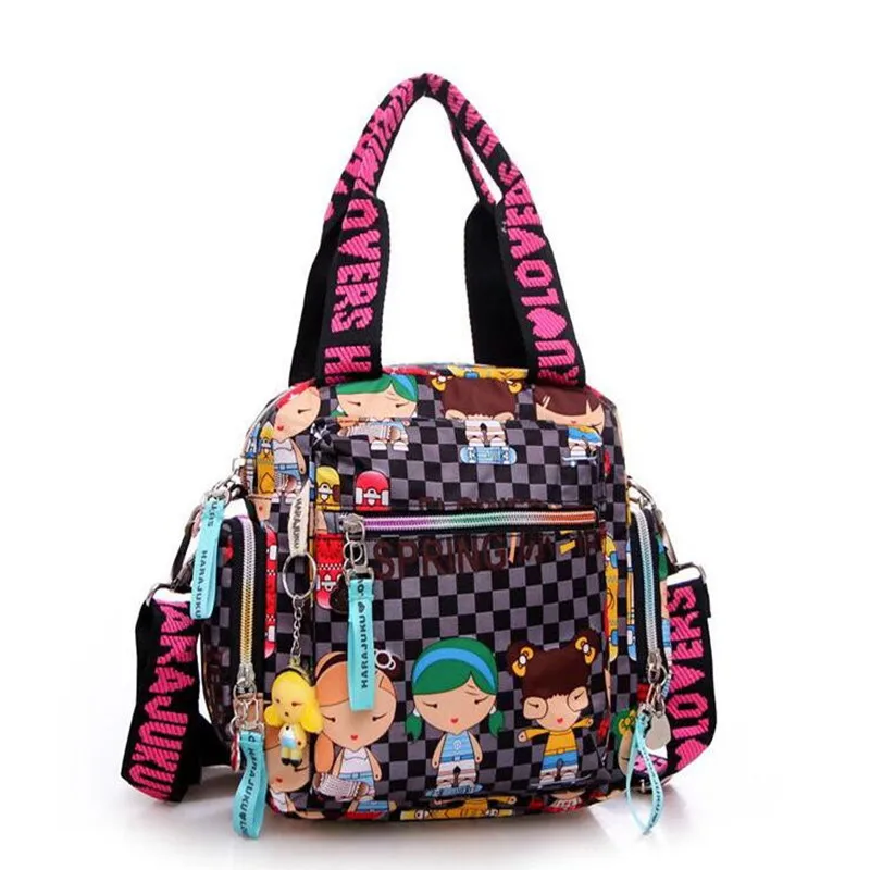  New+Harajuku Doll key chain waterproof nylon handbag ladies bag one shoulder cartoon bolsos cross-b - 32841092266